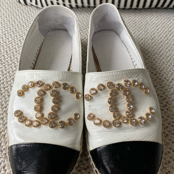 Coco Chanel Leather Espadrilles 37 Ladies - Picture 6 of 9